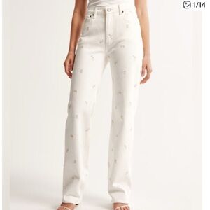 Abercrombie 90s relaxed Jean high rise curve love